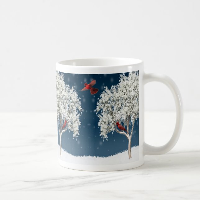 Taza De Café Cardenales del Taza-Invierno (Derecha)