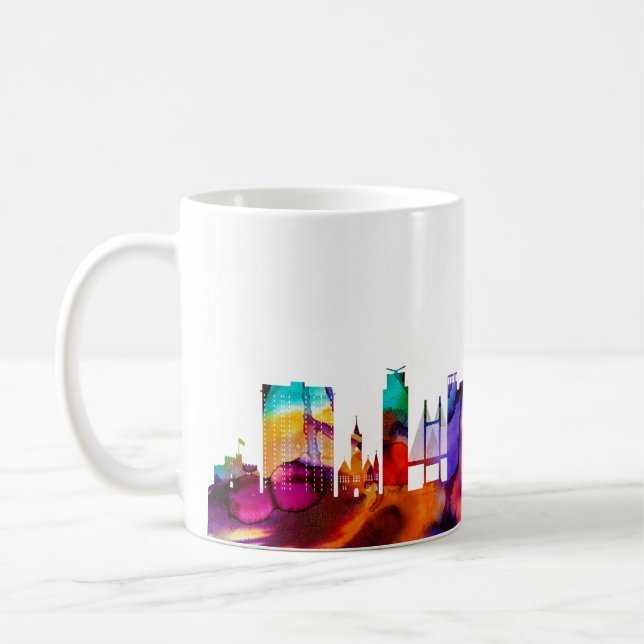 Taza De Café Cardiff Skyline (Izquierda)