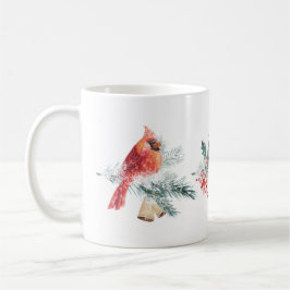 Taza De Café Cardinal Red Robin Pine Red Berry Mug