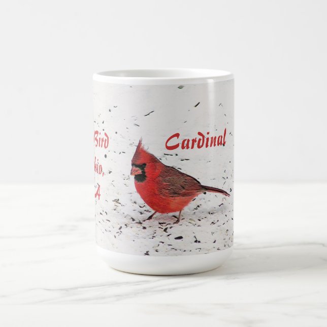 TAZA DE CAFÉ "CARDINAL ROJO, AVE ESTATAL DE OHIO" MUG (Centro)