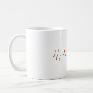 Taza De Café Cardiólogo Latido cardíaco EKG ECG Cardiología