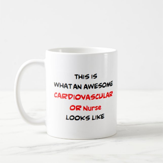 Taza De Café cardiovascular o enfermero, impresionante (Izquierda)