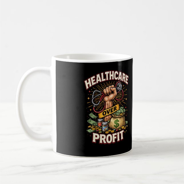 Taza De Café Care Before Profit (Izquierda)