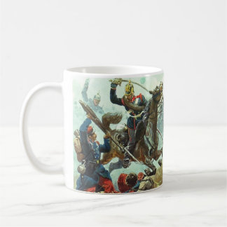 Taza De Café Carga de Caballería Prusiana Guerra Franco-Prusian