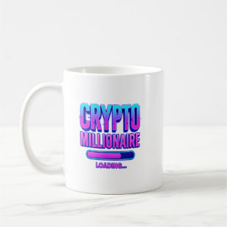 Taza De Café Carga de Crypto Millionaire | Moneda digital neone