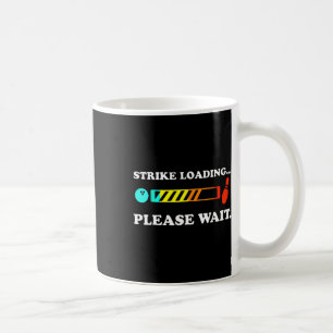 Taza De Café Carga de huelgas, por favor, espere al bolos