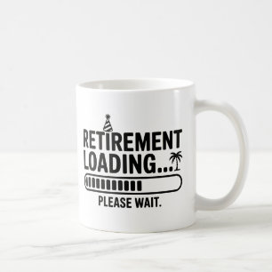 Taza De Café Carga de Jubilación Por Favor Espere Gracioso Café