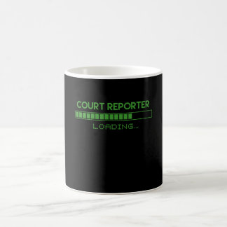 Taza De Café Carga de reportero judicial