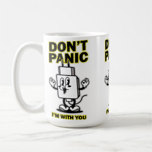 Taza De Café Cargador Móvil de Dibujos Animados: Diseño 'No te 