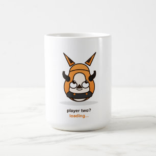 Taza De Café Cargando Jugador Dos Controlador de Zorro Gamer Li