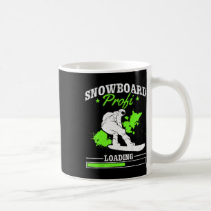 Taza De Café Cargando Profi De Snowboard En Nieve De Estilo Lib