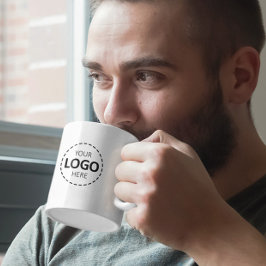 Taza De Café Cargar logotipo Empresa profesional moderna y senc