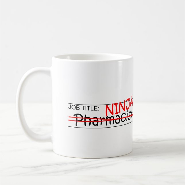 Taza De Café Cargo Ninja - farmacéutico (Izquierda)