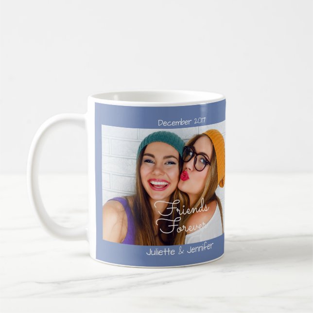 Taza De Café Cargue su foto el | personalizan con los nombres, (Izquierda)