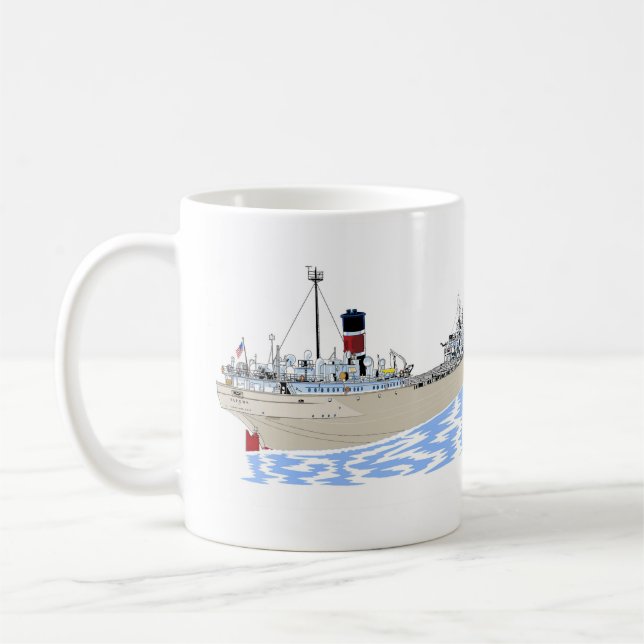 Taza De Café Carguero de los Grandes Lagos Alpena (Izquierda)