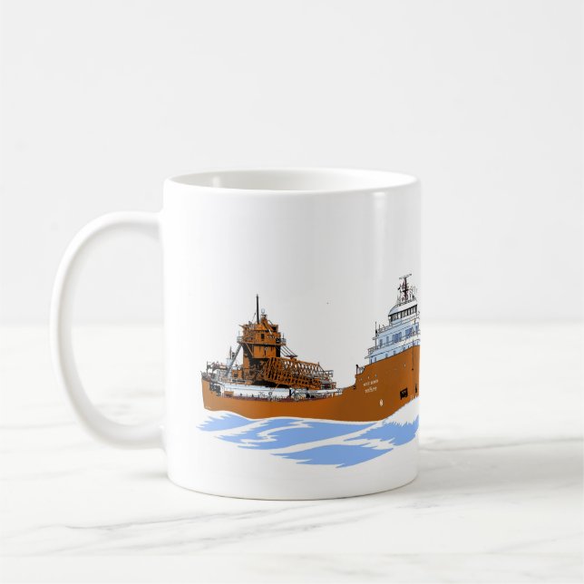 Taza De Café Carguero de los Grandes Lagos Kaye E. Barker (Izquierda)