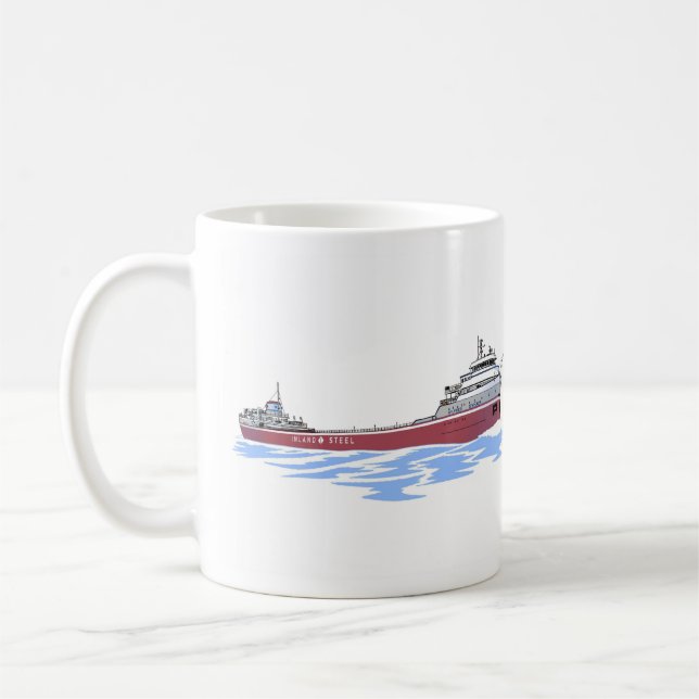 Taza De Café Carguero de los Grandes Lagos Wilfred Sykes recta  (Izquierda)
