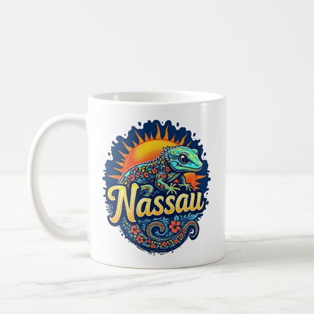 Taza De Café Caribe de Gecko Nassau (Izquierda)