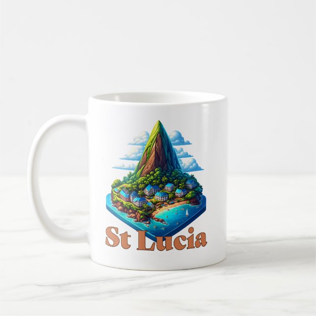 Taza De Café Caribe de Santa Lucía (Izquierda)