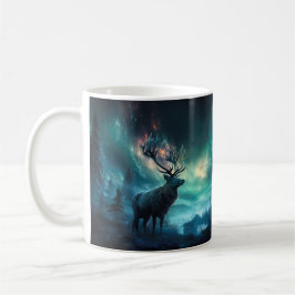 Taza De Café Caribou Bajo Las Luces Del Norte