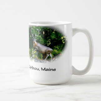 Taza De Café Caribú, Maine - caribú de bronce