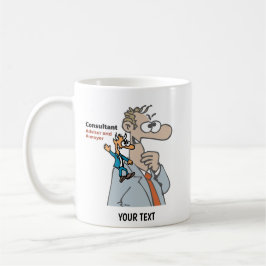 Taza De Café Caricatura de consultor