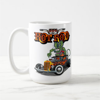 Taza De Café Caricatura hot rod retro