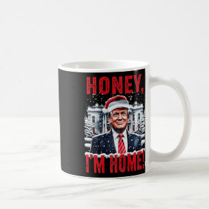 Taza De Café Cariño vintage soy Navidades de Trump en casa