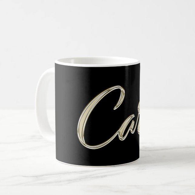 Taza De Café Carl Name whitegold Tasse Teetasse Kaffeetasse (Anverso izquierdo)