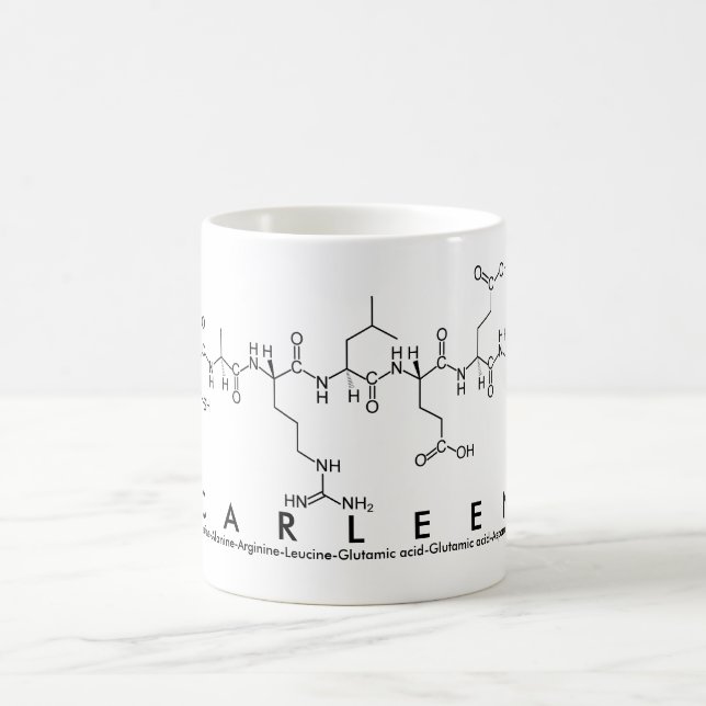 Taza De Café Carleen peptide nombre mug (Centro)