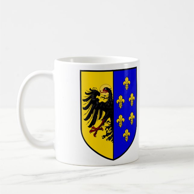 Taza De Café Carlomagno De Escudo De Armas (Izquierda)