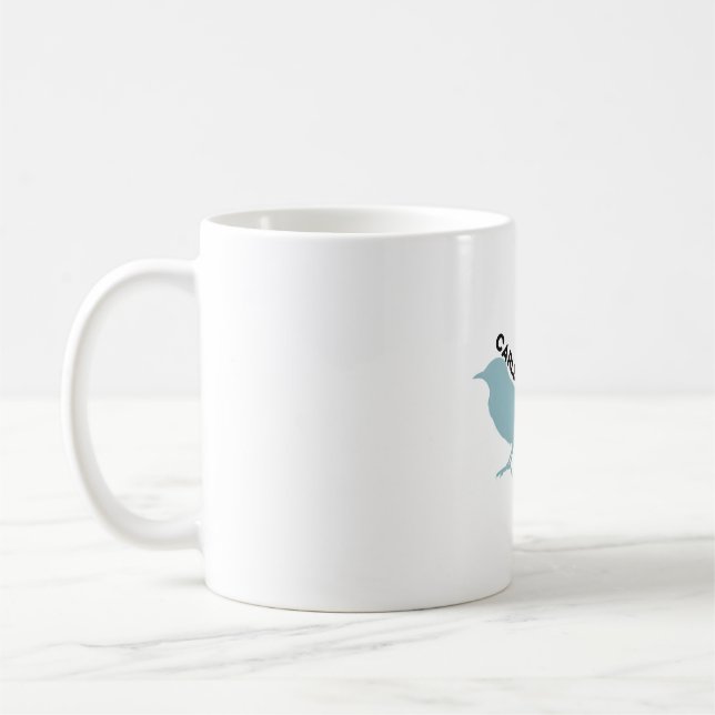 Taza De Café Carlsbad Caverns mockingbird park logo (Izquierda)