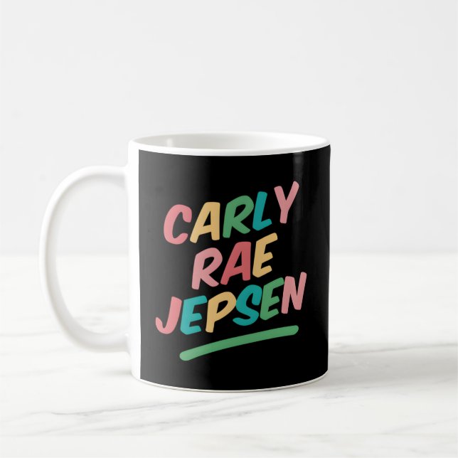 Taza De Café Carly Rae Jepsen Rainbow Black Small (Izquierda)
