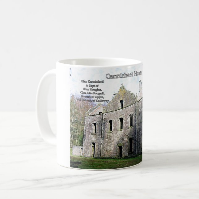 Taza De Café Carmichael House - Escocia Carmichael Clan (Anverso izquierdo)
