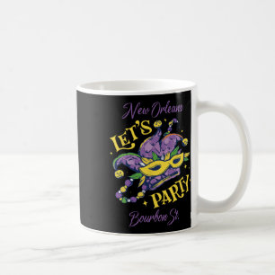 Taza De Café Carnaval Calle Bourbon Nueva Orleans Recuerdo Lou