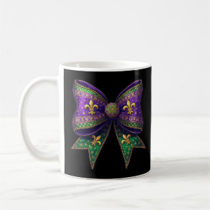 Taza De Café Carnaval de elegancia festiva de Mardi Gras Coquet