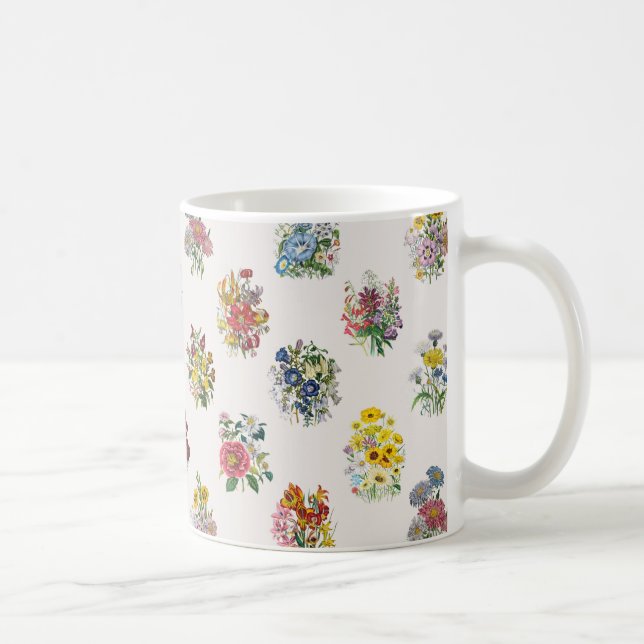 Taza De Café Carnaval de flores (Derecha)