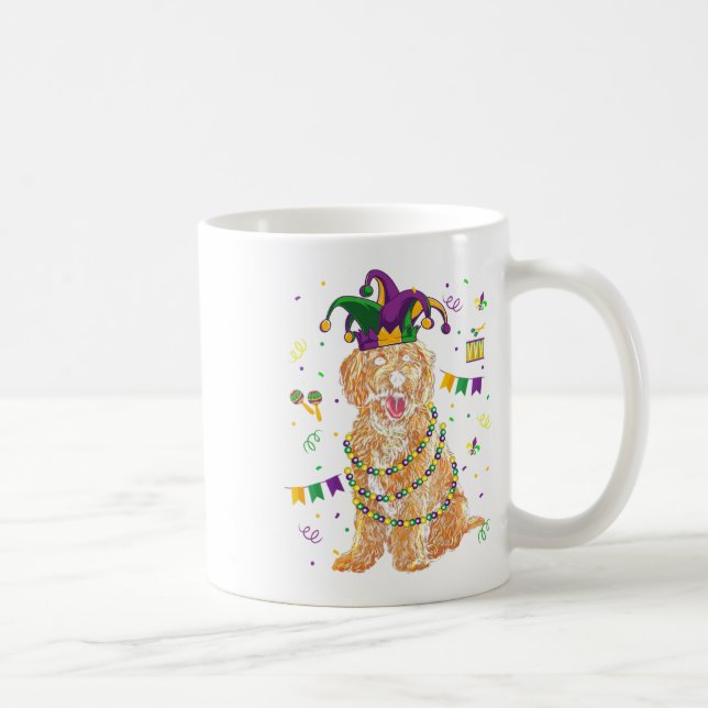 Taza De Café Carnaval de perros dorados (Derecha)