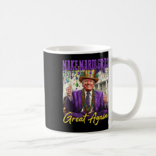 Taza De Café Carnaval divertido Donald Trump Carnaval bandera a