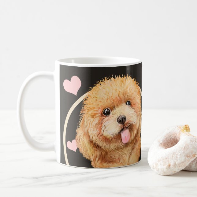 Taza De Café Carne de cachorro de cachorro de perro cada refrig (Con donut)