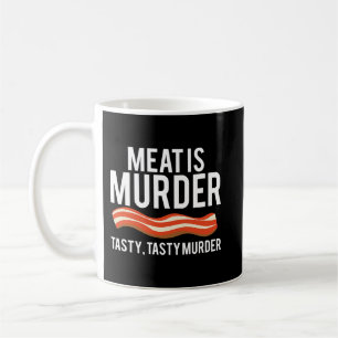 Taza De Café Carne es asesinato Sabrosa Camisa de asesinato BBQ