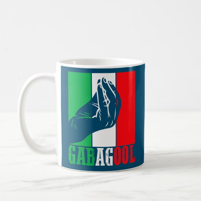 Taza De Café Carne italiana-americana con Rótulo de mano (Izquierda)