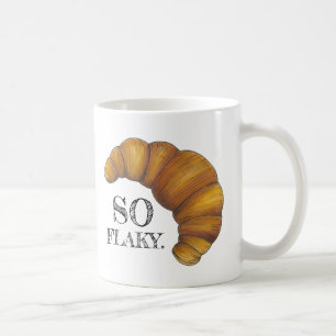 Taza De Café Carnicería de croissant, comida de pastelería fran