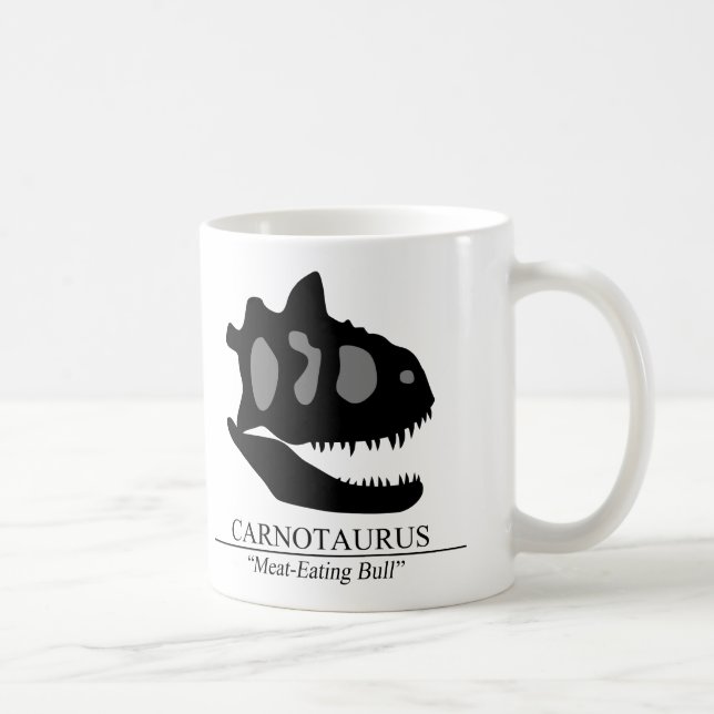 Taza De Café Carnotaurus Skull (Derecha)