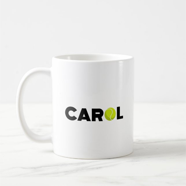 Taza De Café Carol Tennis Coffee Mug (Izquierda)
