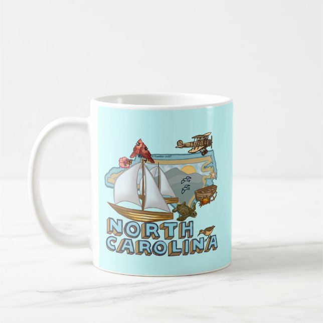 Taza De Café Carolina del Norte (Izquierda)