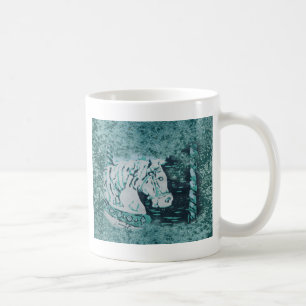 Taza De Café Carousel Horse Aquamarine