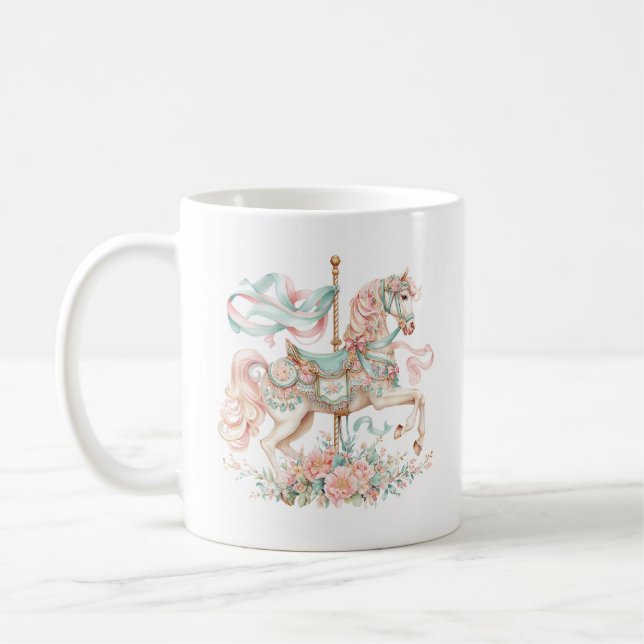 Taza De Café Carousel Horse Coffee Mug (Izquierda)