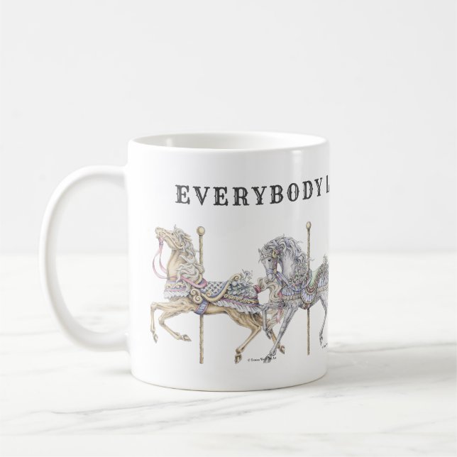 Taza De Café Carousel Horse Parade Mug (Izquierda)