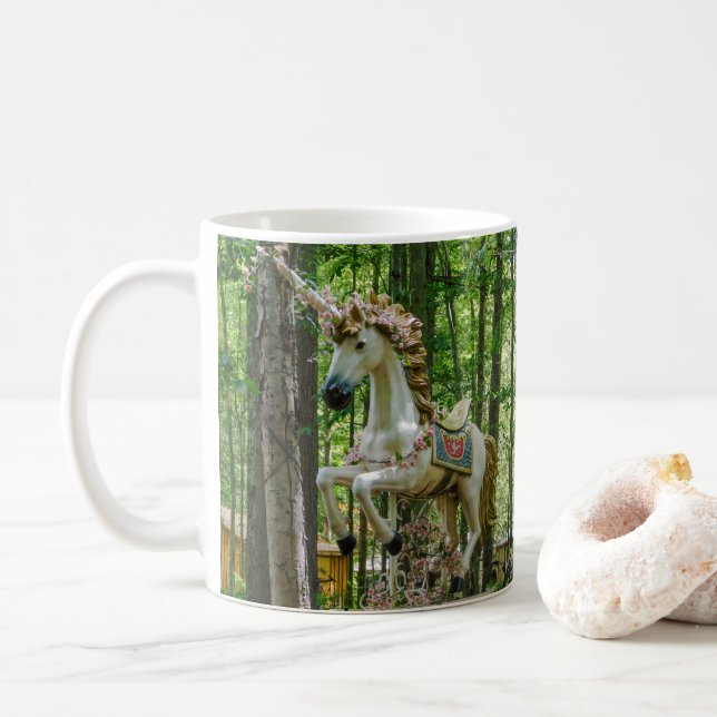 Taza De Café Carousel Unicorn (Con donut)